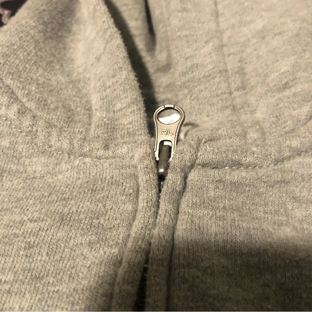 Polo Ralph Lauren Jacket Toddler 24 Months Gray Full Zip Hooded Fleece Logo H1 - Picture 4 of 7